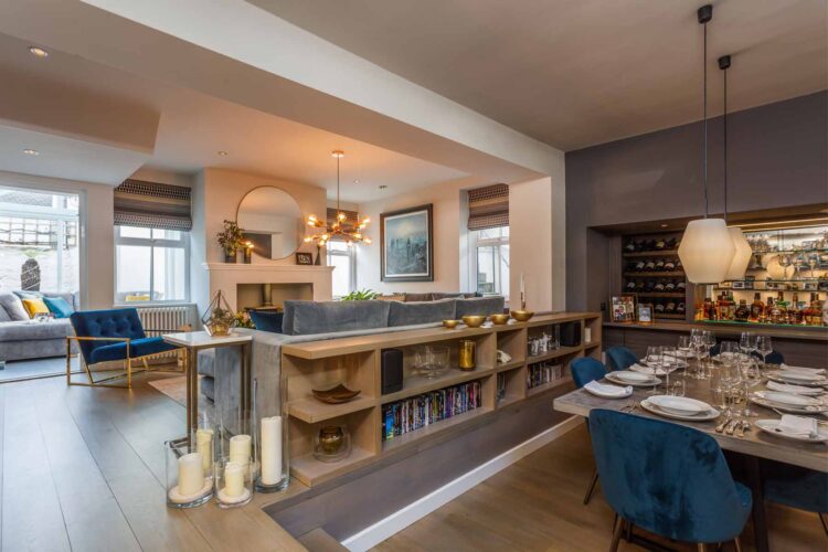 Open plan bar interior design