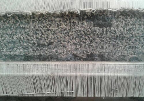 rug on a loom