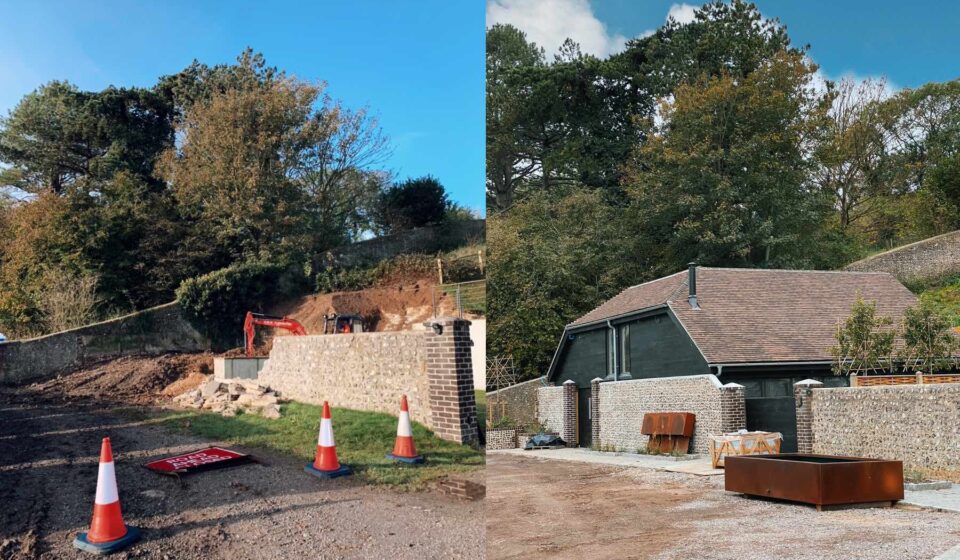 Before and After of Studio build
