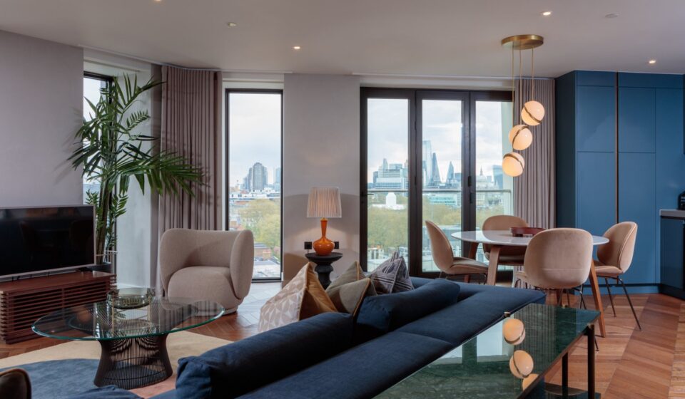 Hexagon Living Room Design