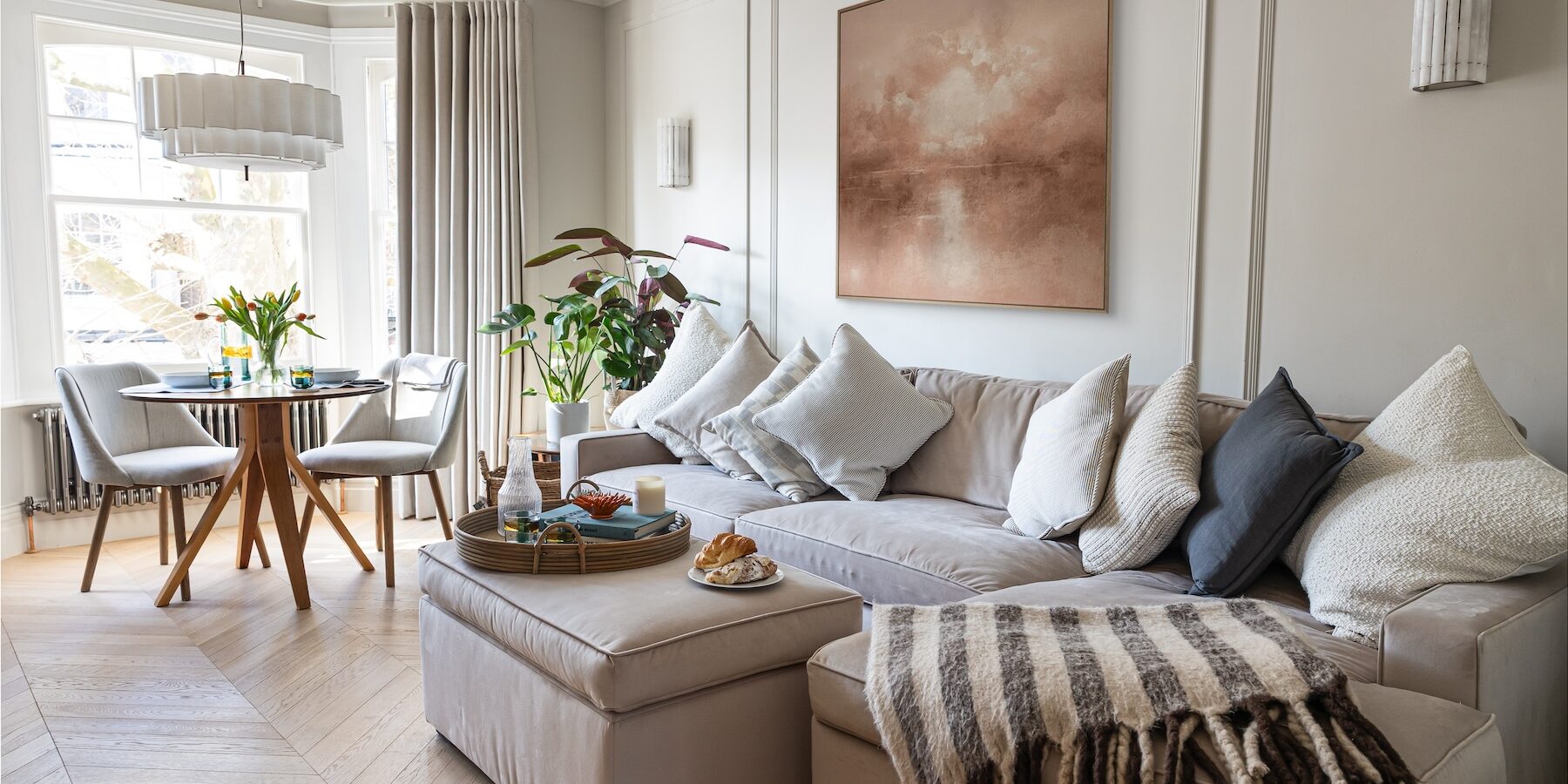 Roof Terrace Luxury Apartment Interior Design in Chelsea Fulham Central London Interior Design