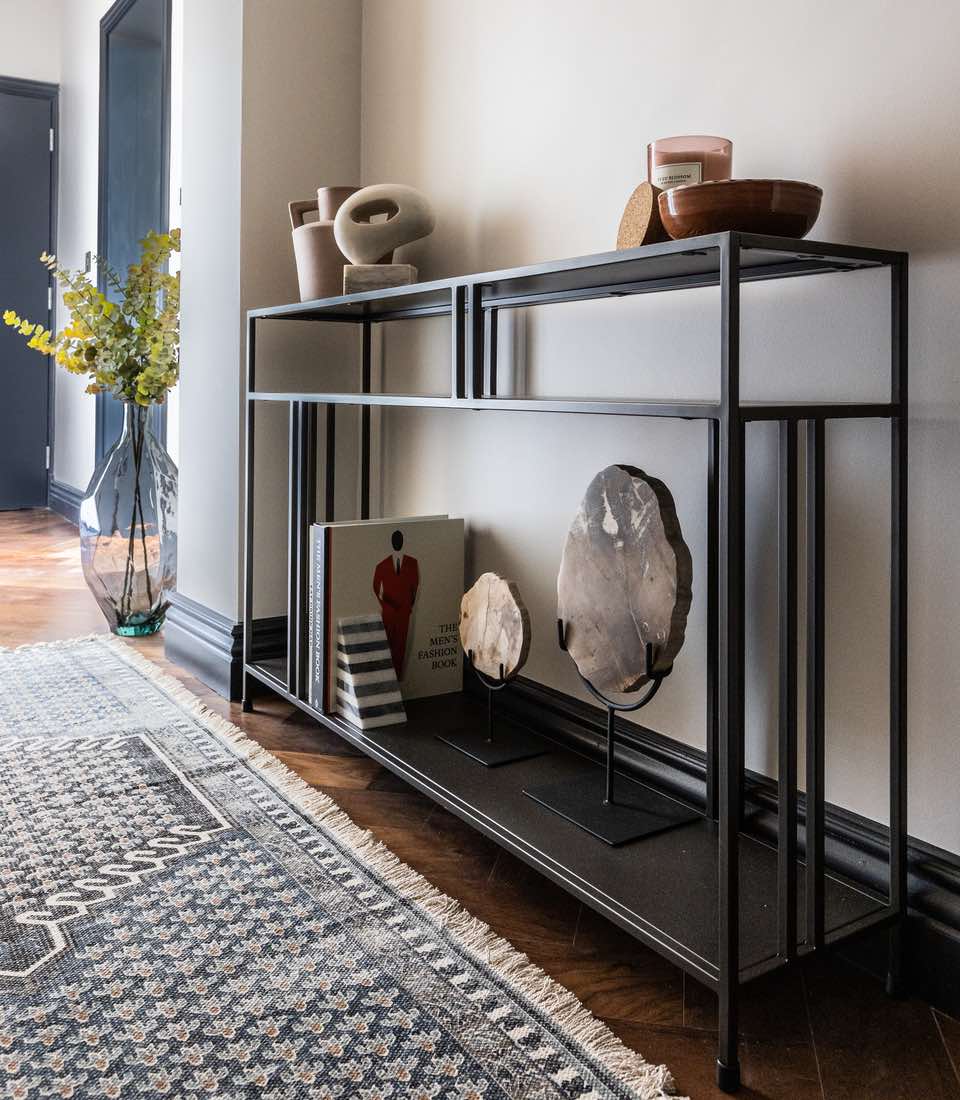 Console in hallway
