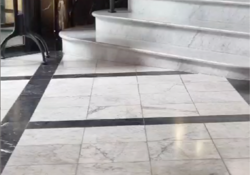 Marble Tiled Floor in Entrance Hall Interior Design