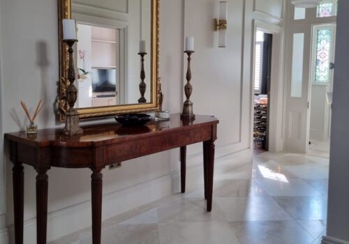 Marble Tiled Floor in Entrance Hall Interior Design