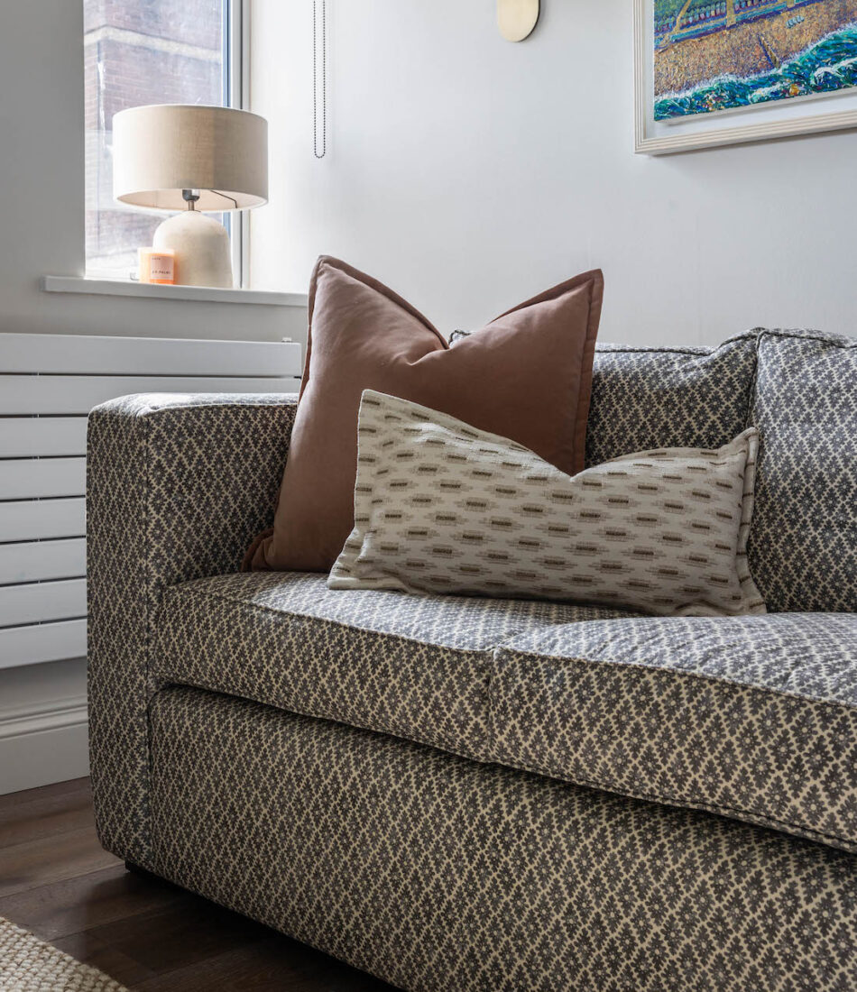 cricket paradise in Sussex hove. Bespoke curtains, blinds and scatter cushions from our in house soft furnishings workshop based in Sussex and Kent