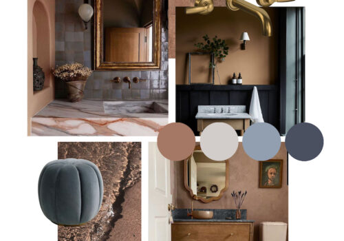 colour pallet / mood board for Mocha Mousse- Pantone colour of the year