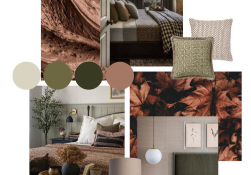 colour pallet / mood board for Mocha Mousse- Pantone colour of the year