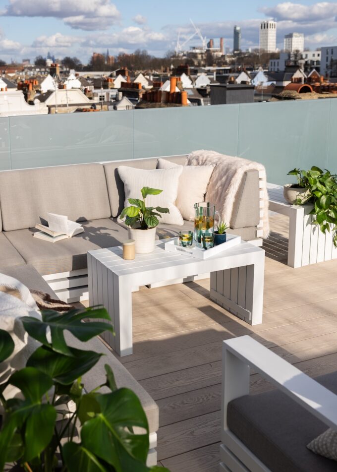 Roof Terrace Luxury Apartment Interior Design in Chelsea Fulham Central London Interior Design