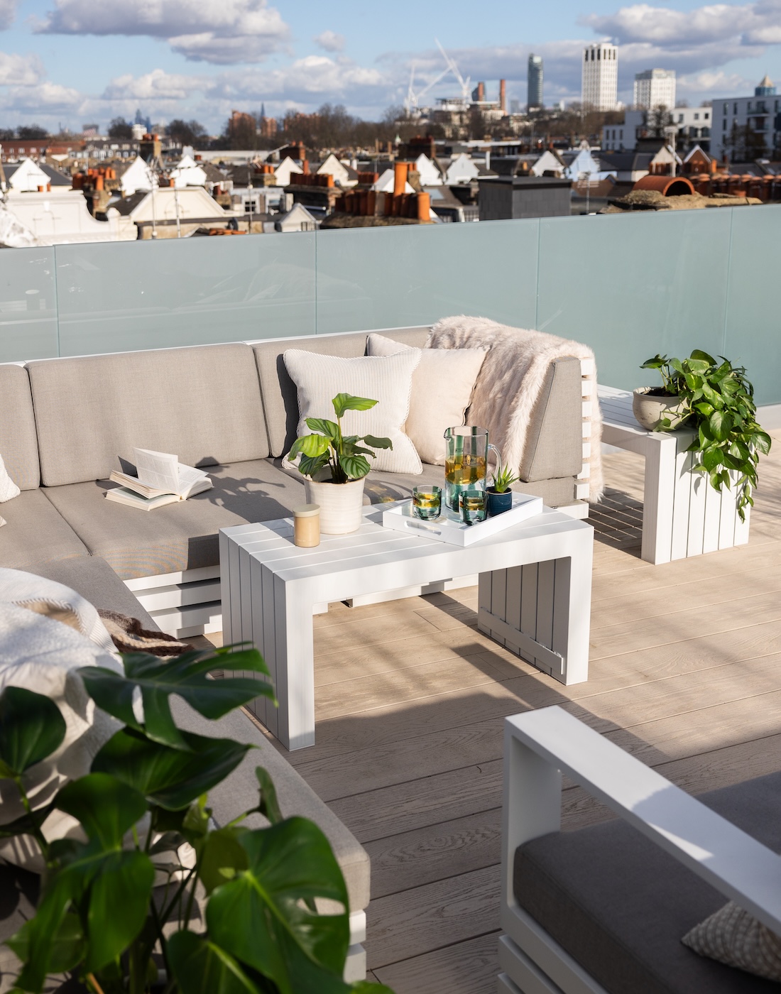 Roof Terrace Luxury Apartment Interior Design in Chelsea Fulham Central London Interior Design