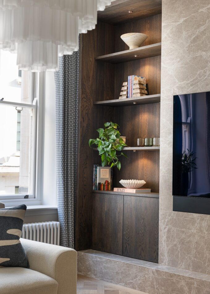 Apartment Renovation in Mayfair. Pied-a-terre interior design