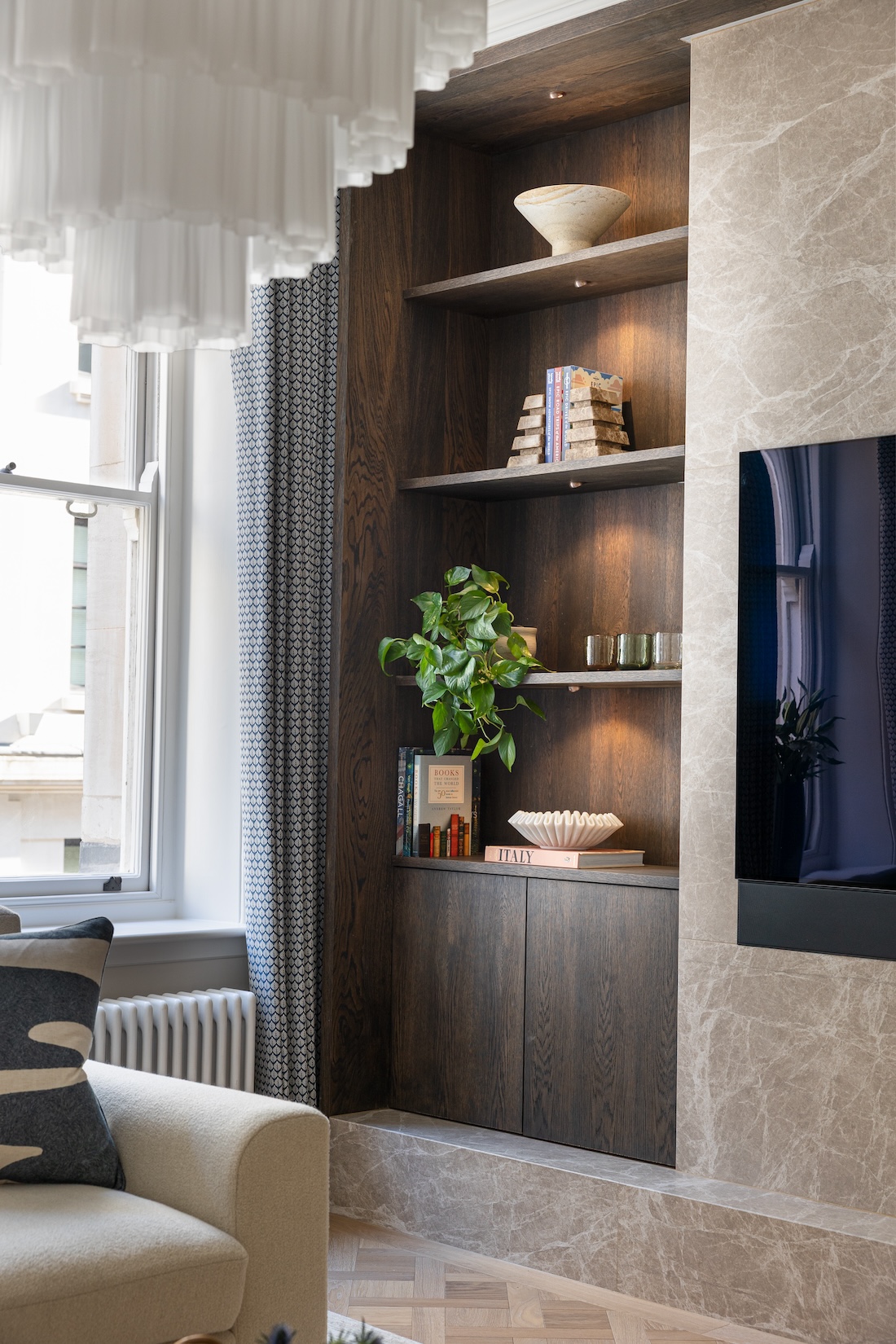 Apartment Renovation in Mayfair. Pied-a-terre interior design