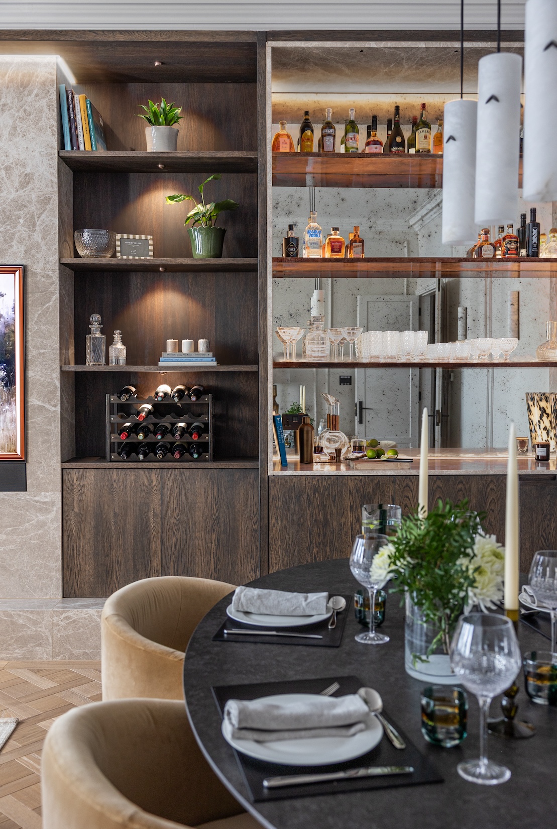 Apartment Renovation in Mayfair. Pied-a-terre interior design