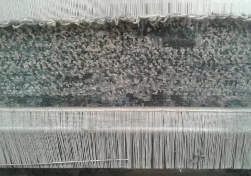 rug on a loom