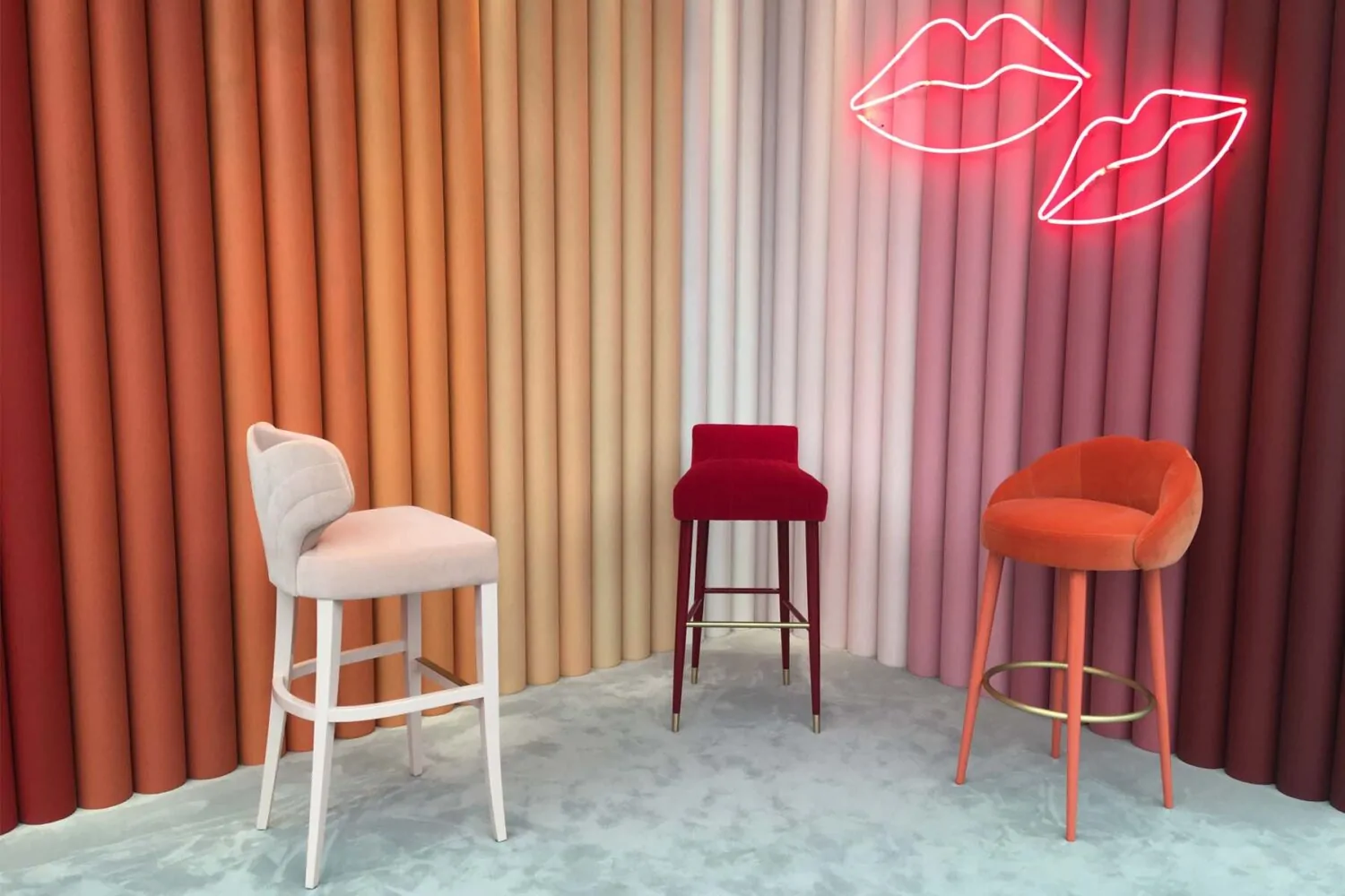 Three Velvet Chairs