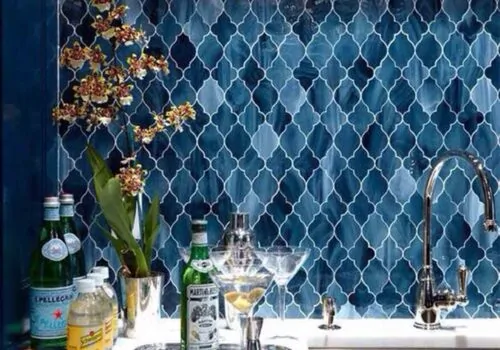Deep Blue Kitchen Tile