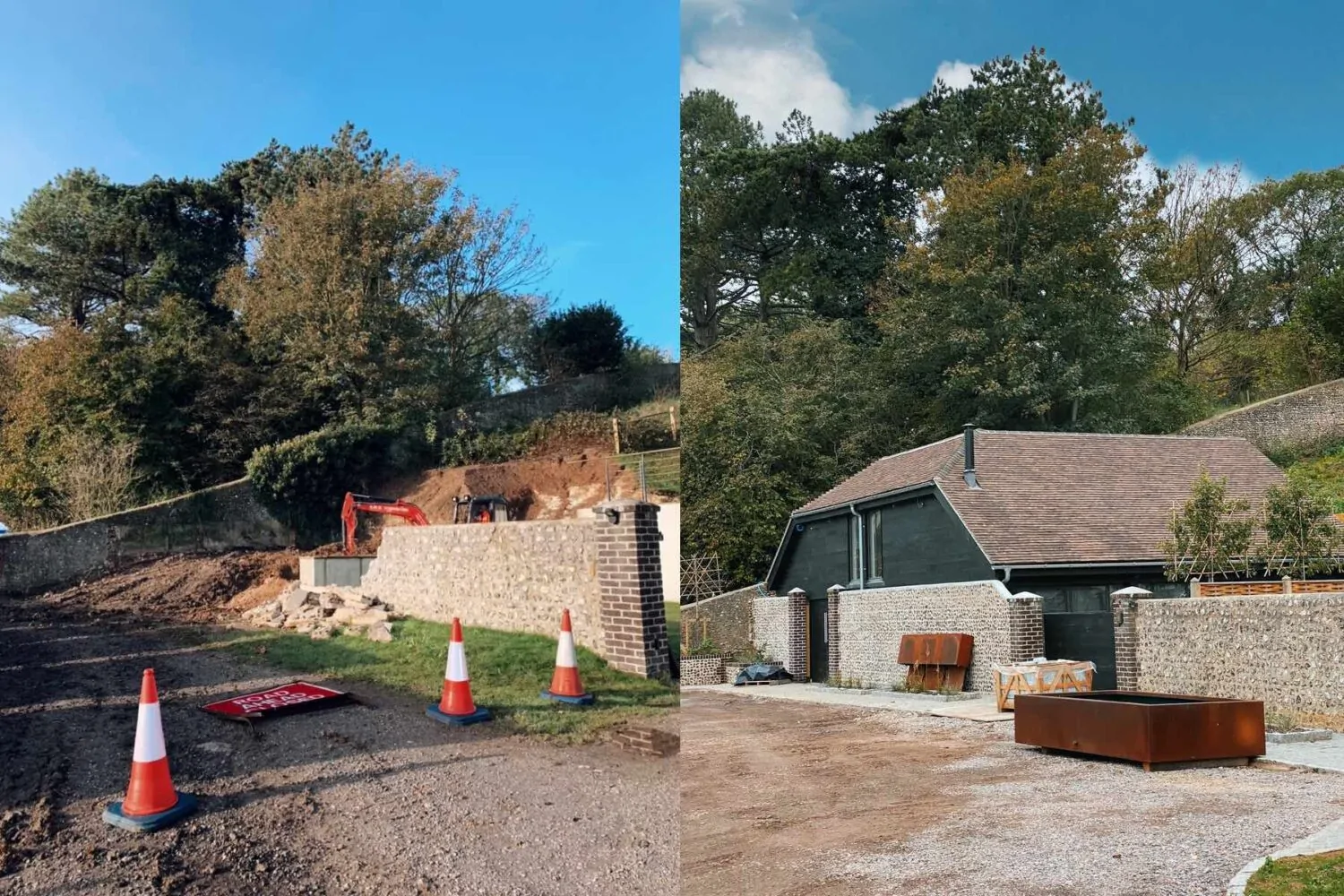 Before and After of Studio build