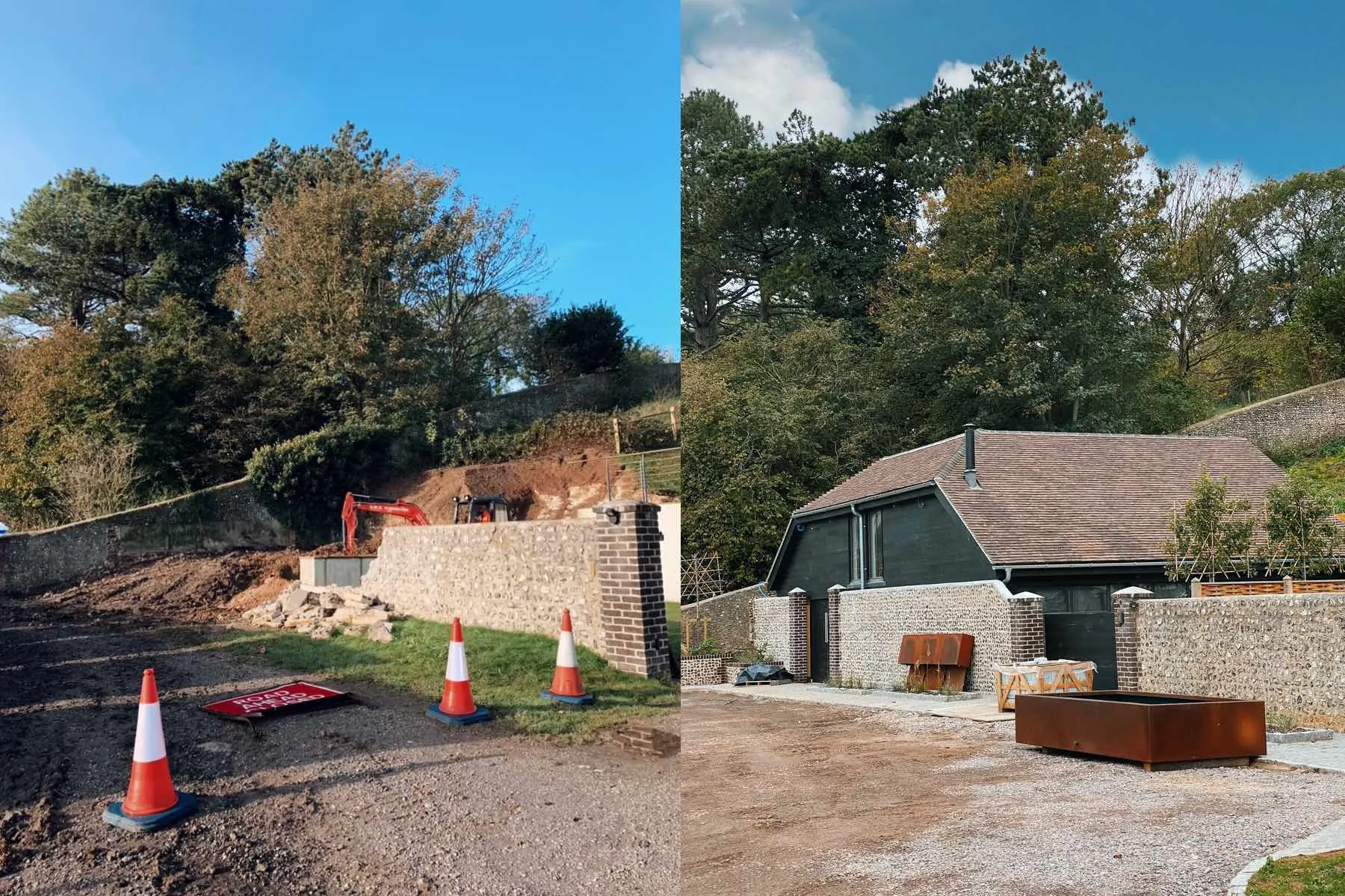 Before and After of Studio build