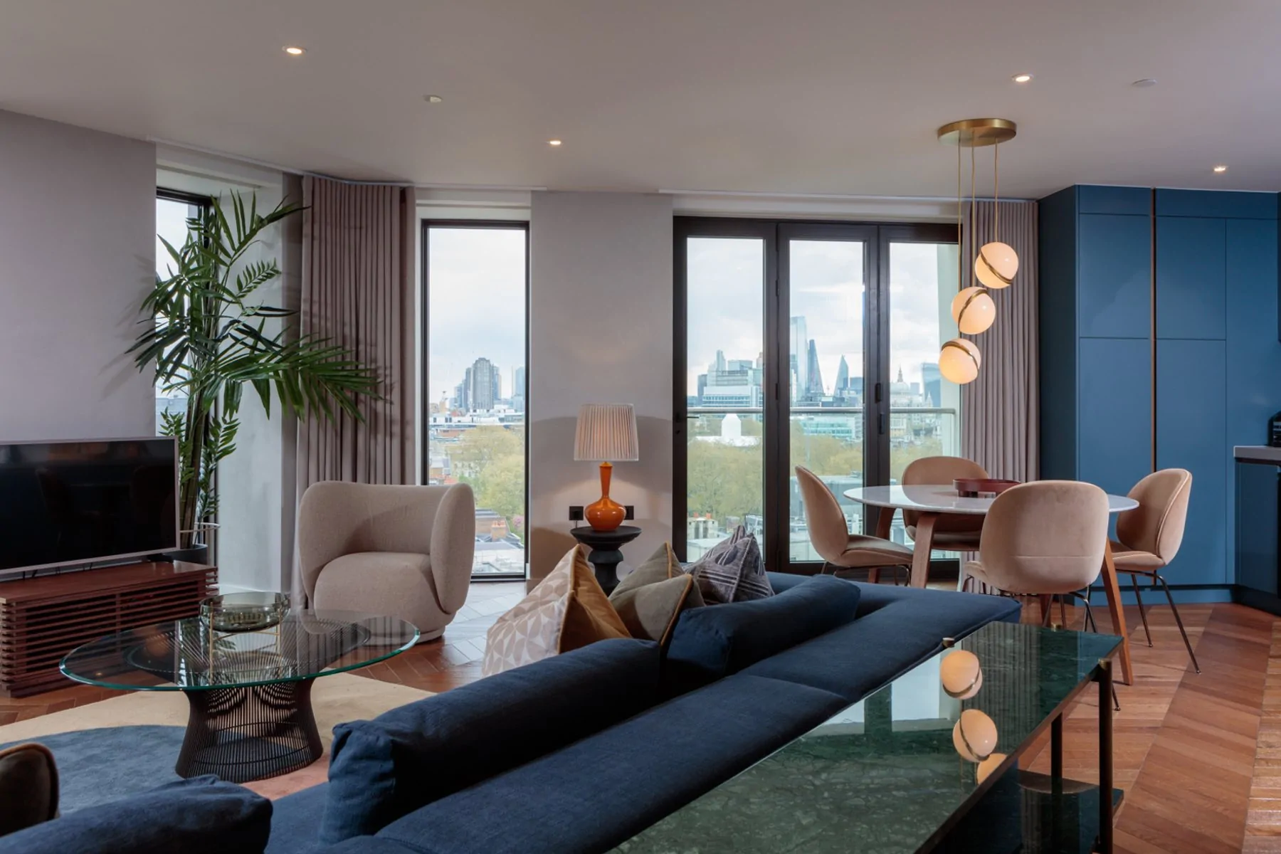 Hexagon Living Room Design