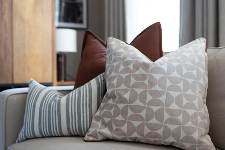 Sofa with cushions