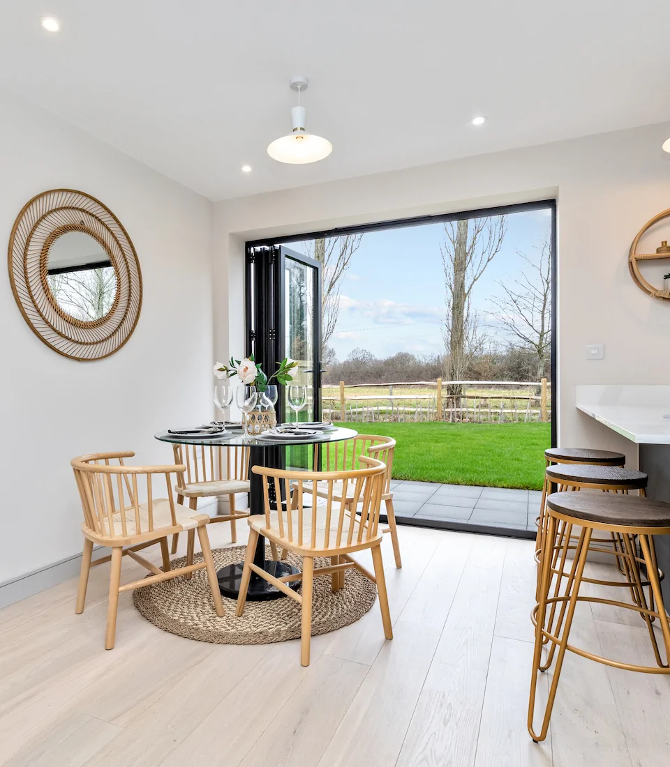 Property Development in East Sussex, Lewes. Open plan dining room interior design