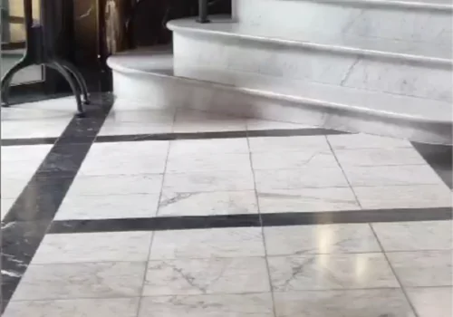 Marble Tiled Floor in Entrance Hall Interior Design