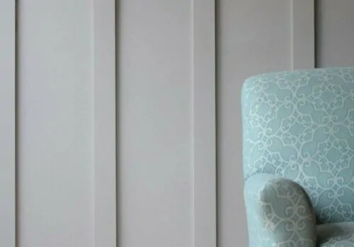 grey wall panelling