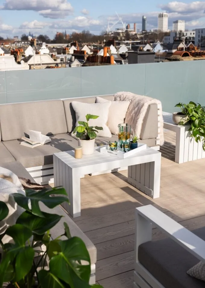 Roof Terrace Luxury Apartment Interior Design in Chelsea Fulham Central London Interior Design