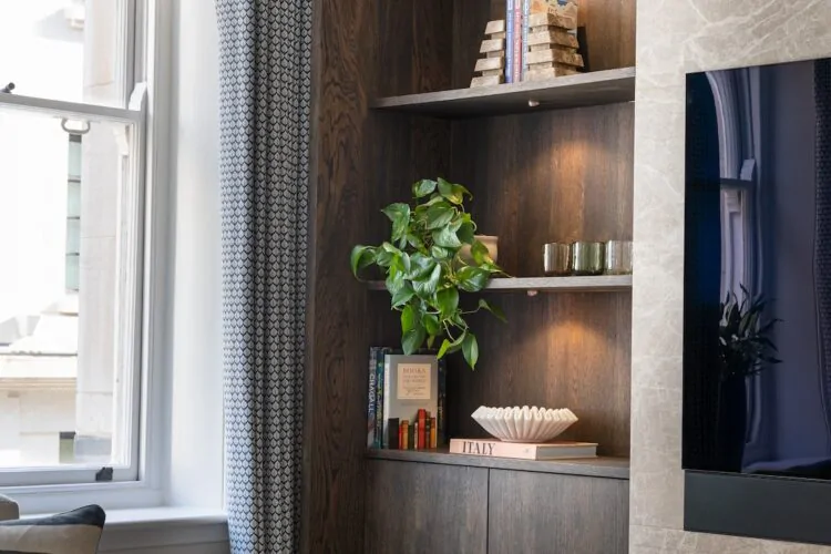 Apartment Renovation in Mayfair. Pied-a-terre interior design